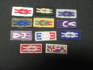 Scout Leader Square Knot Lot of 11 Knots SX2 - Picture 1 of 1