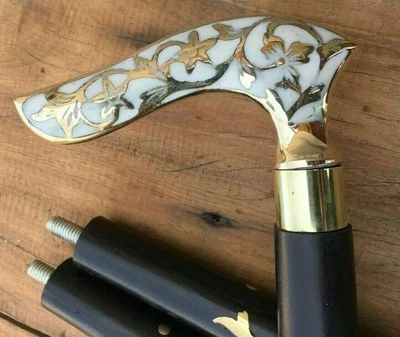 VICTORIAN QUEEN HANDLE CANE PARTY CASUAL WALKING CANES STICK GIFT FOR MEN, WOMEN - Image 1 of 4