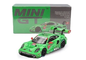 MiniGT Porsche 911 GT3-R 'AO Racing Team Rexy' Daytona 24hr 2024 - 1/64 Scale - Picture 1 of 4