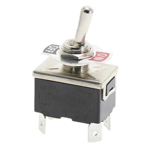 10Pcs Black SPST 4 Pin ON-OFF 15A 250V Toggle Switch TEN1221 KN3C-201 *vm - Bild 1 von 3