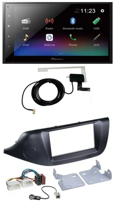 Pioneer DAB MP3 Bluetooth 2DIN USB Autoradio für Kia Ceed (ab 12) schwarz - Bild 1 von 4
