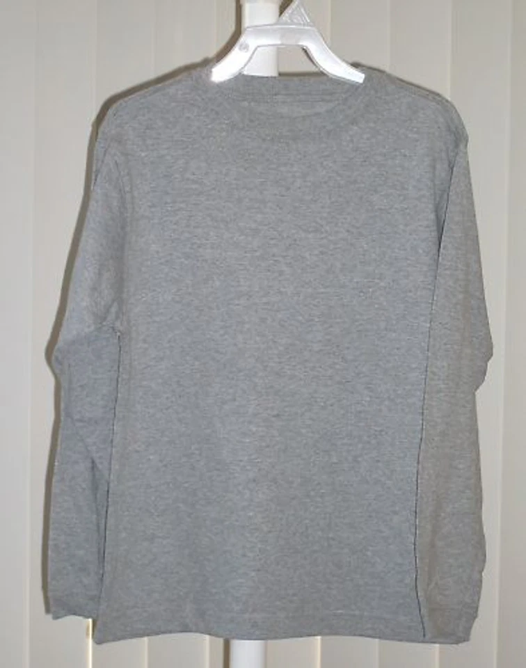Boys Tee Shirt Long Sleeve Gray NWOT M - Image 1 of 1