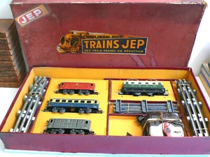 JEP ÉCHELLE "O" GRAND COFFRET BB 9001 ÉLECTRIQUE 79X42cm TÔLE 1953/55 - Imagen 1 de 12