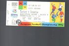 Unused Ticket - Turkey v Croatia 11.6.1996 - 1996 European Championship