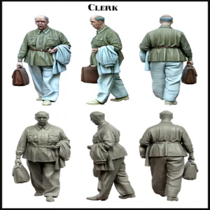 Unpainted 1/35 Resin Ancient Civilian Company Staff 873 # 1PC - Picture 1 of 1