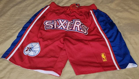 Philadelphia 76ers Shorts New Men's Size Large Joel Embiid James Harden Cover