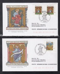 Germany 1996 - Christmas of 2 beautiful FDC - Picture 1 of 1