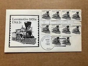 1982 2c Locomotive 1870s 1897A Andrews Cachet FDC Limited Edition 121 of 2000 - Picture 1 of 2