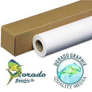 Matte PSA Vinyl Sticker 24"x65' Inkjet Roll Dorado Aqueous Canon Epson HP 3988 - Picture 1 of 4