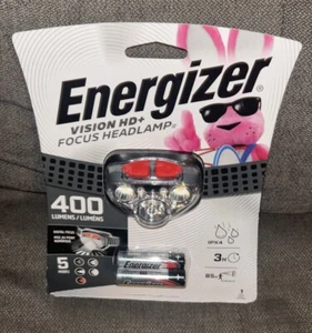 Energizer🔦Vision HD+ Focus LED Headlamp 400 Lumens 5 Modes Batteries Included - Picture 1 of 10