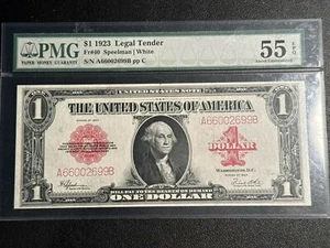 1923 $1 LEGAL TENDER PMG AU55 EPQ FR 40 - Picture 1 of 2