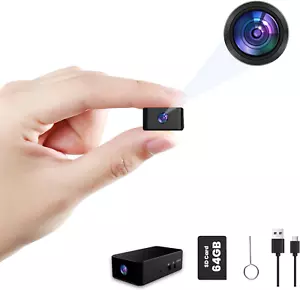 64GB Mini Kamera HD Kleine Video Überwachungskamera Auto Haus Bewegungserkennung - Bild 1 von 6