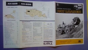 International - Hough IH 65 B Pay Loader Sales Brochure, Tractor Shovel Loader - Bild 1 von 3