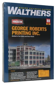 3046 Walthers Cornerstone George Roberts Printing Company Kit scala HO - Foto 1 di 1