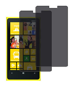 3 x Blickschutzfolie für Nokia Lumia 920 Privacy Displayschutz Folie Antispy