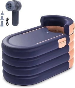 Inflatable Adult Bathtub, freestanding Inflatable Bathtub with Wireless Electric - Picture 1 of 9