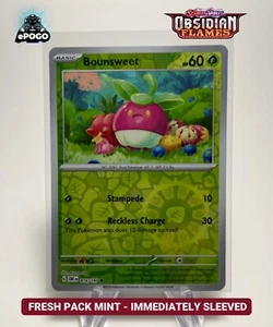 Bounsweet 016/197 Reverse Holo Pokemon Obsidian Flames Card MINT SHIPPED TODAY - Picture 1 of 2