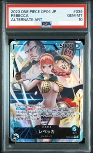 PSA10 Rebecca OP04-039 L Leader Parallel One Piece Card Game Japanese - Picture 1 of 2