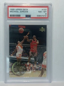 1995 Upper Deck #137 Michael Jordan PSA 8 BULL HOF LEGEND MVP CHAMP - Picture 1 of 2