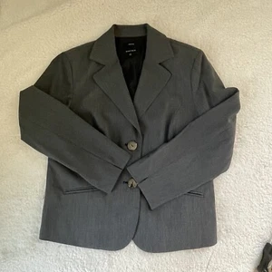 Jones Wear Women’s Blazer SZ 16 Strech Wrinkle Resistant Jacket Charcoal Gray - Picture 1 of 16
