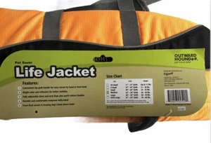 Outward Hound Dog Life Jacket Medium Orange - Pet Saver Travel Gear 2520 - Picture 1 of 5