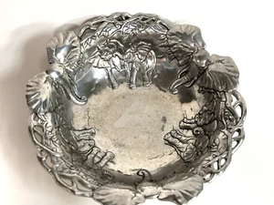 Arthur Court Pewter Elephant Jungle Safari Fruit Bowl - Picture 1 of 4
