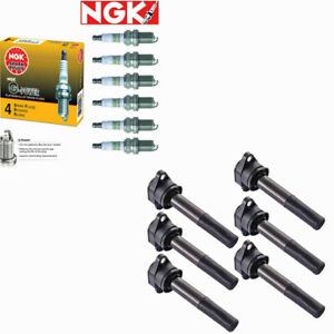 UF481 IGNITION COIL + NGK  Spark plugs For 04-08 Mitsubishi Endeavor Galant