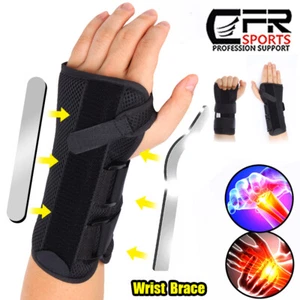 Carpal Tunnel Wrist Hand Support Brace Splint Sprain Arthritis Sports Left Right - Picture 1 of 16