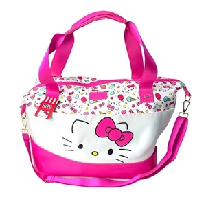 NWT Sanrio Hello Kitty Ice Cream Pink Travel Bag Carry-On / Beach Tote🍦🎀🧳 - Picture 1 of 21