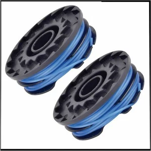 TRIMMER SPOOL & LINE ALM BOSCH GREENWORKS MOUNTFIELD RYOBI STIGA RY054 2 PACK - Picture 1 of 4
