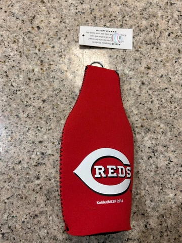 CINCINNATI REDS FOAM BOTTLE COOZIE COOLER KOOZIE NEW! Licensed Cover