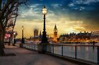 VLIES Fototapete-LONDON-(3773V)-Big Ben City Skyline Stadt London-Eye Wolken XXL