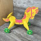 Vintage 1967 Mattel Tippee Toes Doll Riding Horse Plastic