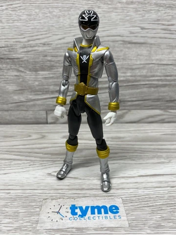 SILVER RANGER MMPR Power Rangers 5" Figure Super Megaforce Mosc Bandai 2014 RARE Cover