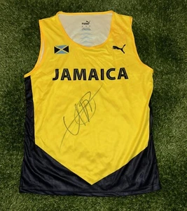 Usain Bolt Signed Jamaica Running Vest 2017 - Picture 1 of 6