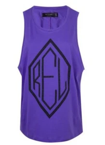 RELIGION Women's Purple Ghost Cotton Tank - Picture 1 of 2