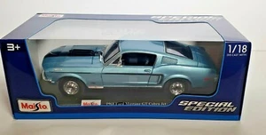 Maisto Die cast 1968 Ford Mstang GT Cobra Jet 1:18 - Picture 1 of 3