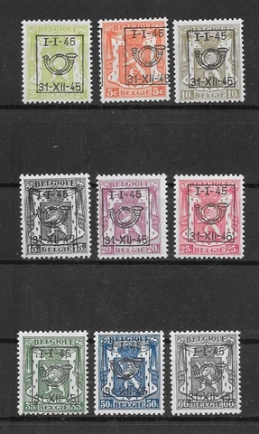 Belgium - Precancel - 1945 - COB PRE529/37** - MNH Cover