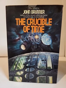 John Brunner / The Crucible of Time / First Edition 1983 HC/DJ VG Sci-FI - Picture 1 of 9