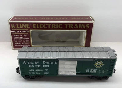 O K-Line Box Car Railroad Train K642902 Ashley Drew Northern D&N #642902. - Image 1 of 4