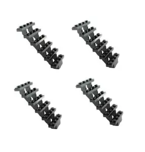 VIER LEGO TREPPEN ~ 4X gerade große schwarze Treppe für City Stadthaus *NEU* - Bild 1 von 2