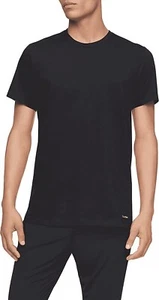 Camiseta para hombre Calvin Klein clásica de algodón negra MEDIANA - Imagen 1 de 3