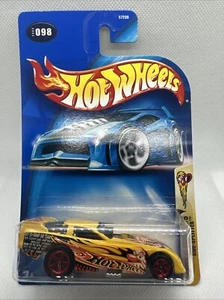 2003 Hot Wheels #98 Crazed Clowns 4/5 SIDE-SPLITTER Yellow w/Red 5 Spoke Wheels - Picture 1 of 3