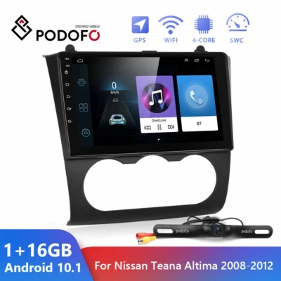 9 英寸 Android 10.0 车载收音机 蓝牙 GPS WiFi 适用于日产 Teana Altima 2008 - 2012 — 第 1/4 张图片