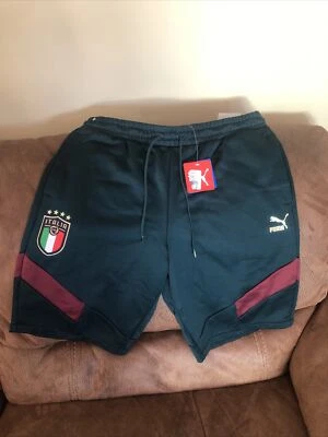 Pantalones cortos de fútbol puma figc icónicos italia mcs ponderosa pino chaquetón talla L para hombre Foto 1 de 4