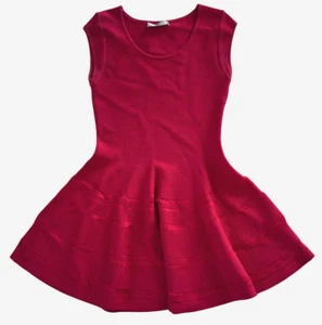 Vestido LiL Pour L'Autre Paris Rosa Magenta Calce y Acampanado Manga Casquillo Elástico 42 M - Imagen 1 de 17