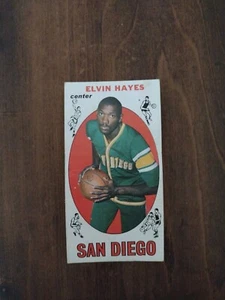 1969 Topps #75 Elvin Hayes novato San Diego centrado arrugado - Imagen 1 de 3