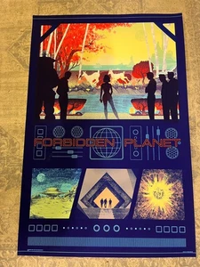 Póster Forbidden Planet Mondo Kevin Tong - RARA muestra de producción - Imagen 1 de 2
