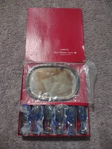W&S Blackinton Co. versilbertes Cordial Set mit Serviertablett Made in Italy - Bild 1 von 6