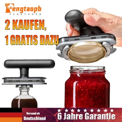 Einstellbarer Deckelöffner Glasöffner Schraubdeckelöffner Drehverschlussöffner - Bild 1 von 4